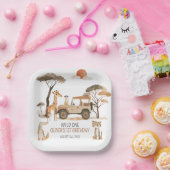 ワイルドワンボーイ1stバースデーサファリ ペーパープレート (パーティー)