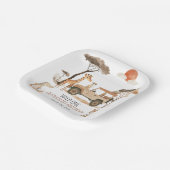 ワイルドワンボーイ1stバースデーサファリ ペーパープレート (傾斜あり)