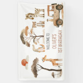 ワイルドワンボーイ1stバースデーサファリ 横断幕 (縦)