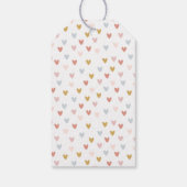 ワイルドワンミュート虹の女の子の最初の誕生日パーティー ギフトタグ (裏面)