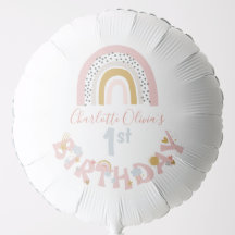 ワイルドワンミュート虹の女の子の最初の誕生日パーティー