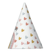 ワイルドワンミュート虹の少女の1歳の誕生日 パーティーハット (右)