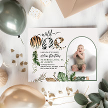 ワイルドワンモダン写真1歳の誕生日