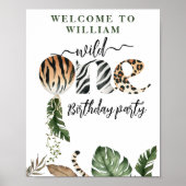 ワイルドワンモダン最初男女兼用の誕生日 ポスター (正面)