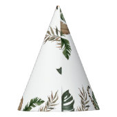 ワイルドワンモダン男女兼用の1歳の誕生日 パーティーハット (裏面)