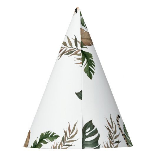 ワイルドワンモダン男女兼用の1歳の誕生日 パーティーハット (裏面)