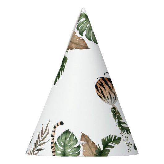 ワイルドワンモダン男女兼用の1歳の誕生日 パーティーハット (左)