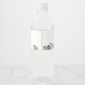 ワイルドワンモダン男女兼用の1歳の誕生日 ペットボトルラベル (裏面)