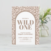 ワイルドワンモダン1歳の誕生日パーティー 招待状 (スタンド正面)