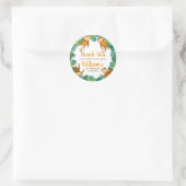 ワイルドワンモンキーサファリありがとう誕生日シール ラウンドシール (バッグ)