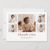 ワイルドワンライオンのサンキューカードと写真の背面 招待状 (裏面)