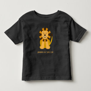 ワイルドワンライオンバースデーパーティージャングルサファリ トドラーTシャツ