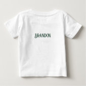 ワイルドワンライオンバースデーパーティージャングルサファリ ベビーTシャツ (裏面)