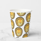 ワイルドワンライオンボーイズファースト誕生日 紙コップ (裏面)