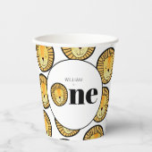 ワイルドワンライオンボーイズファースト誕生日 紙コップ (正面)