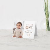 ワイルドワンライオン写真サンキューカード サンキューカード (正面)