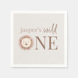 ワイルドワンライオン顔 スタンダードカクテルナプキン