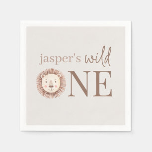 ワイルドワンライオン顔 スタンダードカクテルナプキン