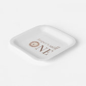 ワイルドワンライオン顔 ペーパープレート (傾斜あり)