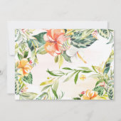 ワイルドワンラブリーサファリフレンズファースト誕生日 招待状 (裏面)