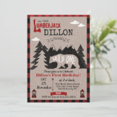 ワイルドワンランバージャックファースト1歳招待状 招待状 (スタンド正面)