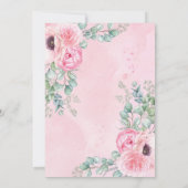 ワイルドワンリトルタイガー1stバースデーピンクフローラ 招待状 (裏面)