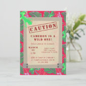 ワイルドワンレインフォレストファースト誕生日 招待状 (スタンド正面)