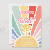 ワイルドワンレインボーサンシャイン1st誕生日パーティー 招待状 (正面)