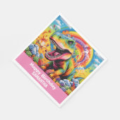 ワイルドワンレインボーダノピンク スタンダードランチョンナプキン (角)