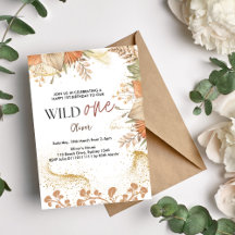 ワイルドワンレトロボホテーマファースト誕生日