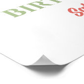 ワイルドワンレトロレインボーデイジーウェルカムポスター ポスター (角)