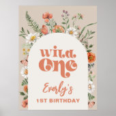 ワイルドワンワイルドフラワーウェルカムポスター ポスター (正面)