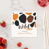 ワイルドワン動物模様誕生日紙ナプキン スタンダードカクテルナプキン (インサイチュ)