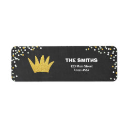 ワイルドワン差出人住所クラウンブラック金ゴールドワイルドボーイ ラベル