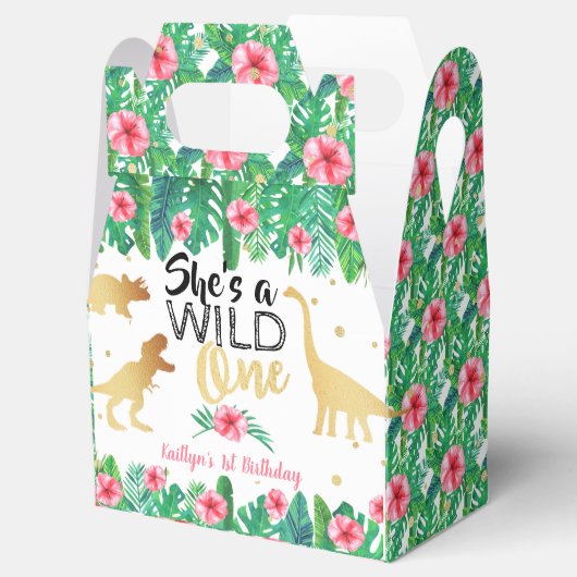 ワイルドワン恐竜ガールズ1st誕生日 フェイバーボックス (オープン)