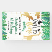 ワイルドワン恐竜ボーイズ1stバースデーウェルカム 横断幕 (横)