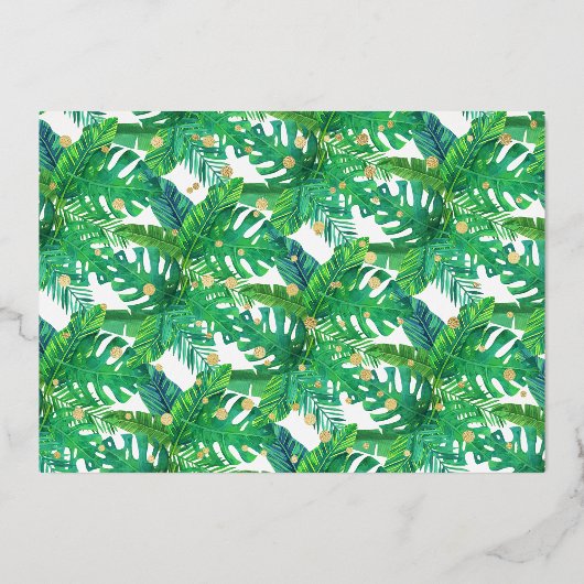 ワイルドワン恐竜ボーイズ1stバースデーフォト実在 箔招待状 (裏面)