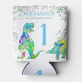 ワイルドワン恐竜1st誕生日パーティー 缶クーラー (正面)