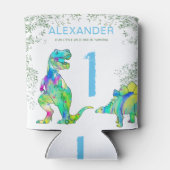 ワイルドワン恐竜1st誕生日パーティー 缶クーラー (裏面)