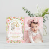 ワイルドワン招待状ガールボホドリームキャッチャーパーティー 招待状 (スタンド正面)