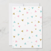 ワイルドワン招待状ボホフェザーワイルドワンパーティー 招待状 (裏面)