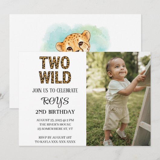 ワイルドワン招待状 招待状 (正面/裏面)