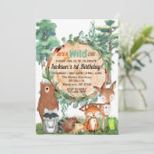 ワイルドワン招待状 |森林動物 招待状 (スタンド正面)