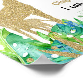 ワイルドワン最初の誕生日マイルストーン記号 ポスター (角)