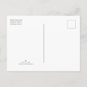 ワイルドワン男の赤ちゃんシャワーサファリベビーアニマル インビテーションポストカード (裏面)