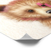 ワイルドワン稲妻ボルトベアーベイビーシャワーウェルカム ポスター (角)