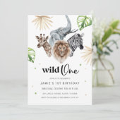 ワイルドワン第1回誕生日招待状、サファリジャングルイン 招待状 (スタンド正面)