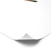 ワイルドワン素朴ウッドランド動物1st誕生日サイン ポスター (コーナー)