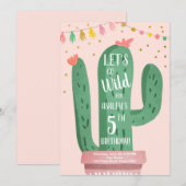 ワイルドワン誕生日サボフィエスタレッツワイルド 招待状 (正面/裏面)