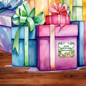 ワイルドワン誕生日ジャングルサファリトロピカルグリーン スクエアシール